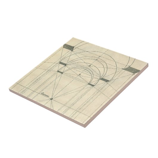 Carreau Architecture vintage, Perspective Arc Renaissance (Côté)