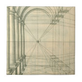 Carreau Architecture vintage, Perspective Colonnes Arches (Devant)