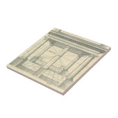 Carreau Architecture vintage, Portico romain avec Colonnes (Côté)