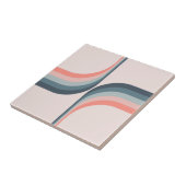 Carreau Arcs colorés de style rétro (Côté)