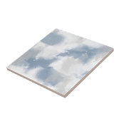 Carreau Ardoise molle bleu gris et blanc Abstrait brosse (Côté)