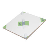 Carreau argent volant émoji (Côté)