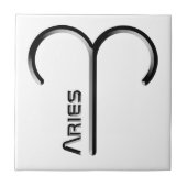 Carreau ARIES, Conception abstraite du signe zodiaque, (Devant)