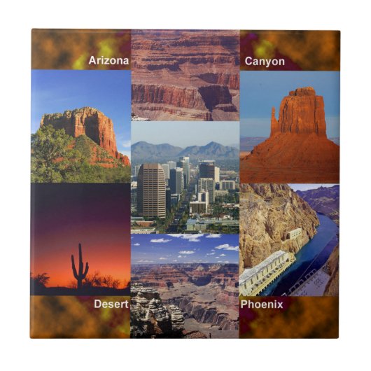 Carreau Arizona Desert Collage (Devant)