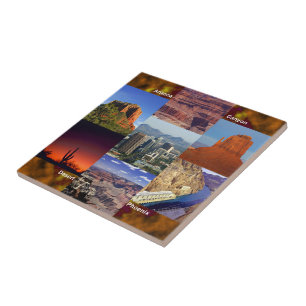 Carreau Arizona Desert Collage