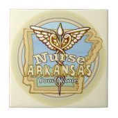 Carreau Arkansas Nurse Caduceus  tile  (Devant)