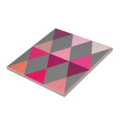 Carreau Arlequin / diamant motif - Gris et vin (Côté)