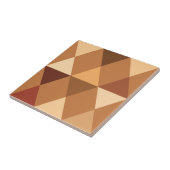 Carreau Arlequin / motif diamant - Terracotta & marron (Côté)