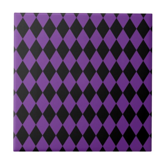 Carreau Arlequin Raisin et Noir (Devant)