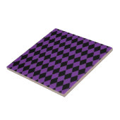 Carreau Arlequin Raisin et Noir (Côté)