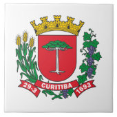 Carreau Armoiries de Curitiba, Brésil (Devant)