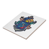 Carreau Armoiries de Mazatlán, Sinaloa (MX) (Côté)