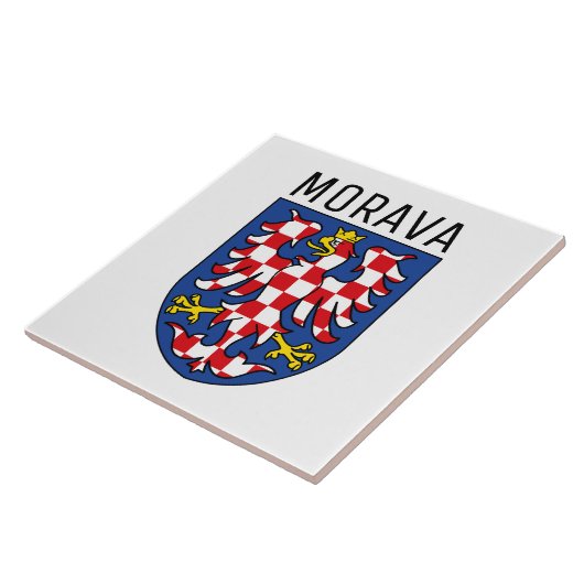 Carreau Armoiries de Moravie - TCHÉTCHIE (Côté)