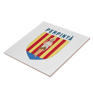 Carreau Armoiries de Perpignan, FRANCE