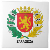 Carreau Armoiries de Saragosse, ESPAGNE (Devant)