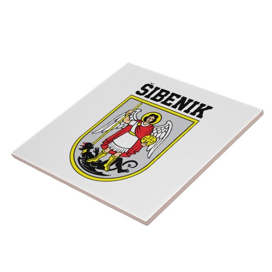 Carreau Armoiries de Šibenik - Croatie (Côté)