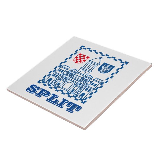 Carreau Armoiries de Split, Croatie (Côté)