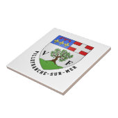 Carreau Armoiries de Villefranche-sur-Mer, France (Côté)