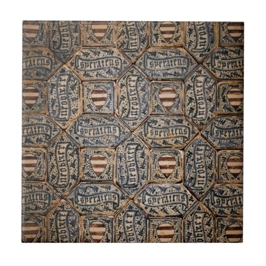 Carreau Armoiries espagnoles du XVe siècle (Devant)