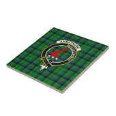 Carreau Armstrong Tartan, Badge et devise de Clan (Côté)