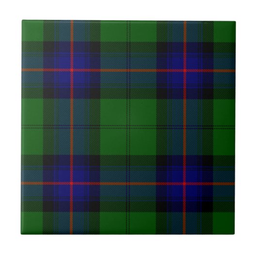 Carreau Armstrong tartan bleu et vert plaid (Devant)
