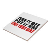 Carreau Arrêtez-le, mis lui vers le bas, montez votre vélo (Côté)