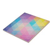Carreau Arrière - plan abstrait coloré de triangles (Côté)
