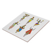 Carreau Arrière - plan africaine illustrée (Côté)