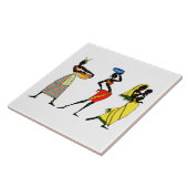 Carreau Arrière - plan africaine illustrée (Côté)