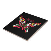 Carreau Arrière - plan avec un beau papillon. (Côté)