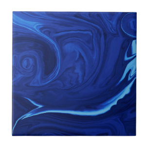 Carreau arrière - plan bleu Cobalt Texté à la main