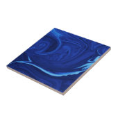 Carreau arrière - plan bleu Cobalt Texté à la main (Côté)