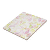 Carreau Arrière - plan conçu de fleur d'aquarelle, texture (Côté)