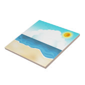 Carreau Arrière - plan de bande dessinée de rivage de (Côté)