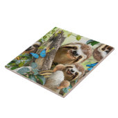 Carreau Arrière - plan de fentes mignonnes (Côté)