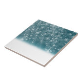 Carreau Arrière - plan de flocon d'hiver (Côté)