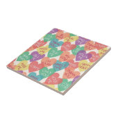 Carreau Arrière - plan de forme d'amour (Côté)