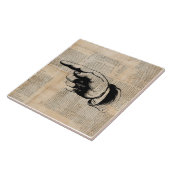 Carreau Arrière - plan de journal classique de pointe sur  (Côté)