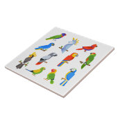 Carreau Arrière - plan de perroquets Animés (Côté)