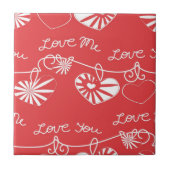 Carreau Arrière - plan de Saint Valentin (Devant)