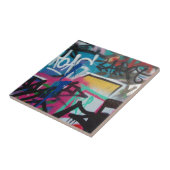 Carreau arrière - plan de tache de graffiti (Côté)