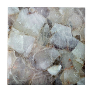 Carreau Arrière-plan d'impression à quartz blanc classique