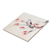 Carreau Arrière - plan d'oiseau de chant (Côté)