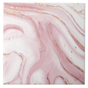 Carreau Arrière - plan en marbre liquide avec texture doré