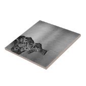 Carreau Arrière - plan en métal avec des dommages (Côté)