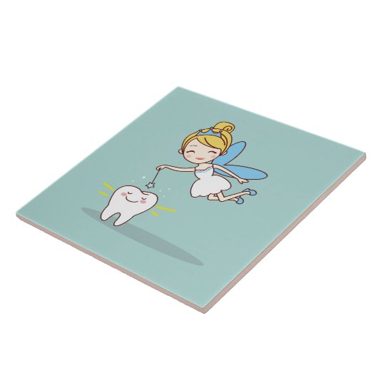 Carreau Arrière - plan Fée pour dents mignonnes (Côté)