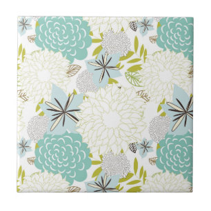 Carreau arrière - plan floral