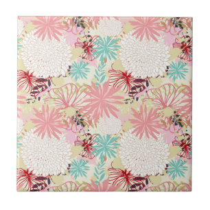 Carreau arrière - plan floral 4