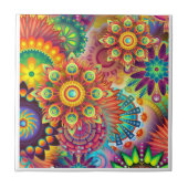 Carreau arrière - plan multicolore (Devant)