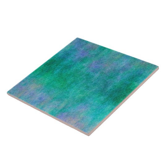 Carreau Arrière - plan pourpre vert-bleu d'aquarelle (Côté)